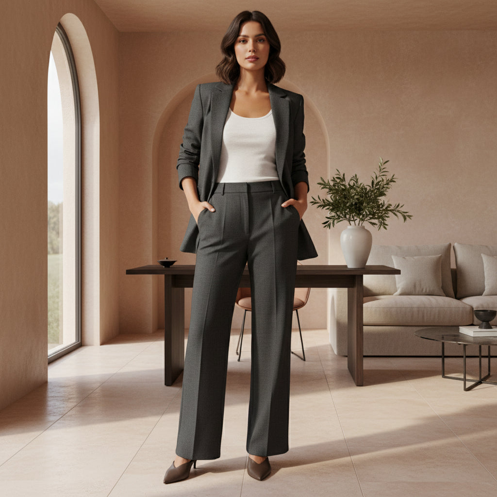 ALBA – Women’s Suit Set | Tailored Blazer, High-Waisted Trousers, Conjunto Punto Mujer 2