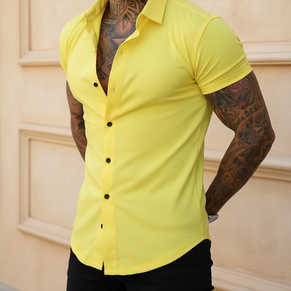 Alba Paloma - Camisas Hombre | Corte Entallado, Tejido Transpirable 8