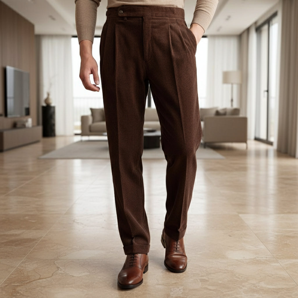 Alba Paloma - Pantalón Mujer | Pana, Corte Clásico, Cinturilla Elástica 11